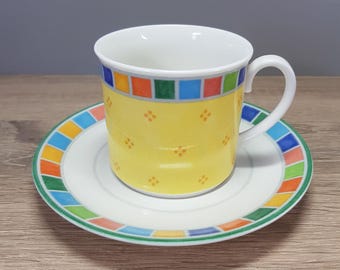 Villeroy & Boch Twist Alea Kaffeetasse Ø 7,5 cm mit Untertasse Ø 14,7 cm