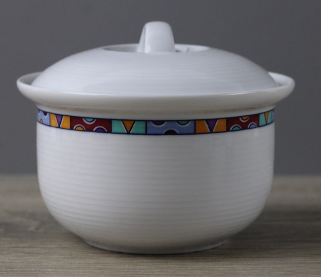 Thomas Trend Beach Sugar Bowl Jar With Lid Spoon Cutout Jam Etsy