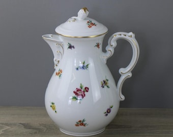 Hutschenreuther Mirabell Kaffeekanne mit Deckel Kanne Höhe ca 23 cm TOP
