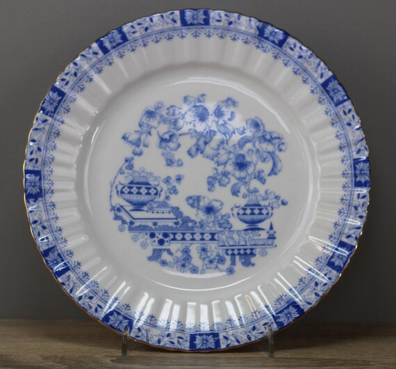 Seltmann Weiden China blau Kuchenteller Frühstücksteller Teller Ø ca. 19 cm TOP