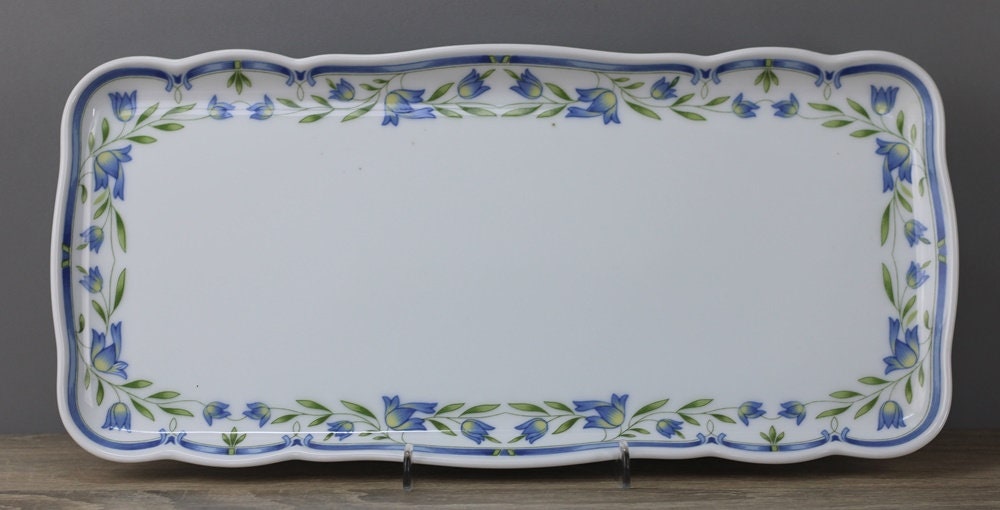 Hutschenreuther Marie Theresia Miramare Königskuchenplatte 32,5 x15,5/kl. MANGEL