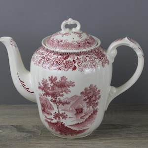 Villeroy & Boch Burgenland red coffee pot with lid, height approx. 20 cm