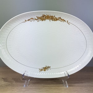 Rosenthal Romance in major gold Björn Wiinblad serving platter plate approx. 33 x 23 cm