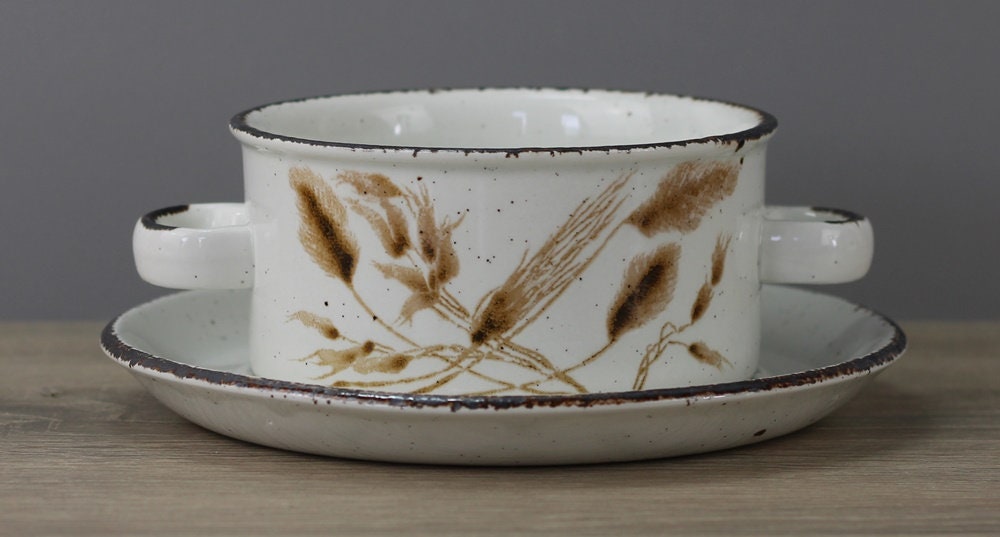 Midwinter Stonehenge Wild Oats Soup Cup Cup With Saucer