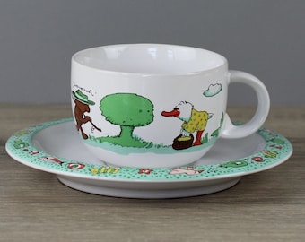 Thomas Janosch Teacup / Coffee Cup + Saucer Oh how beautiful is Panama TOP