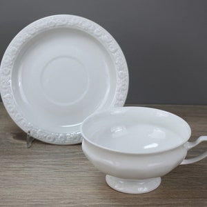Rosenthal Maria white teacup cup with saucer saucer lower