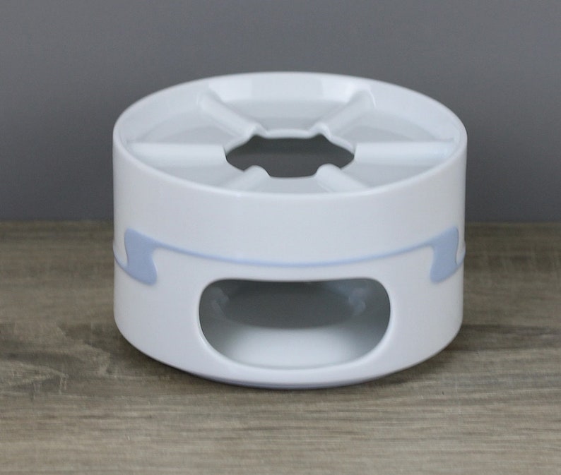 Rosenthal Asimmetria Blue Wave Teapot Warmer Rechaud Hotplate Heat