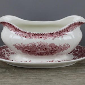 Villeroy & Boch Burgenland red sauce boat sauce pourer approx. 22 cm with discoloration