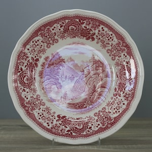 Villeroy & Boch Burgenland rot Suppenteller tiefer Teller Ø ca. 23,5 cm top