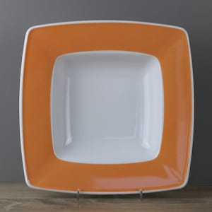 Winterling Dessina bunt Suppenteller tiefer Teller orange ca. 21,7 x 21,7 cm TOP