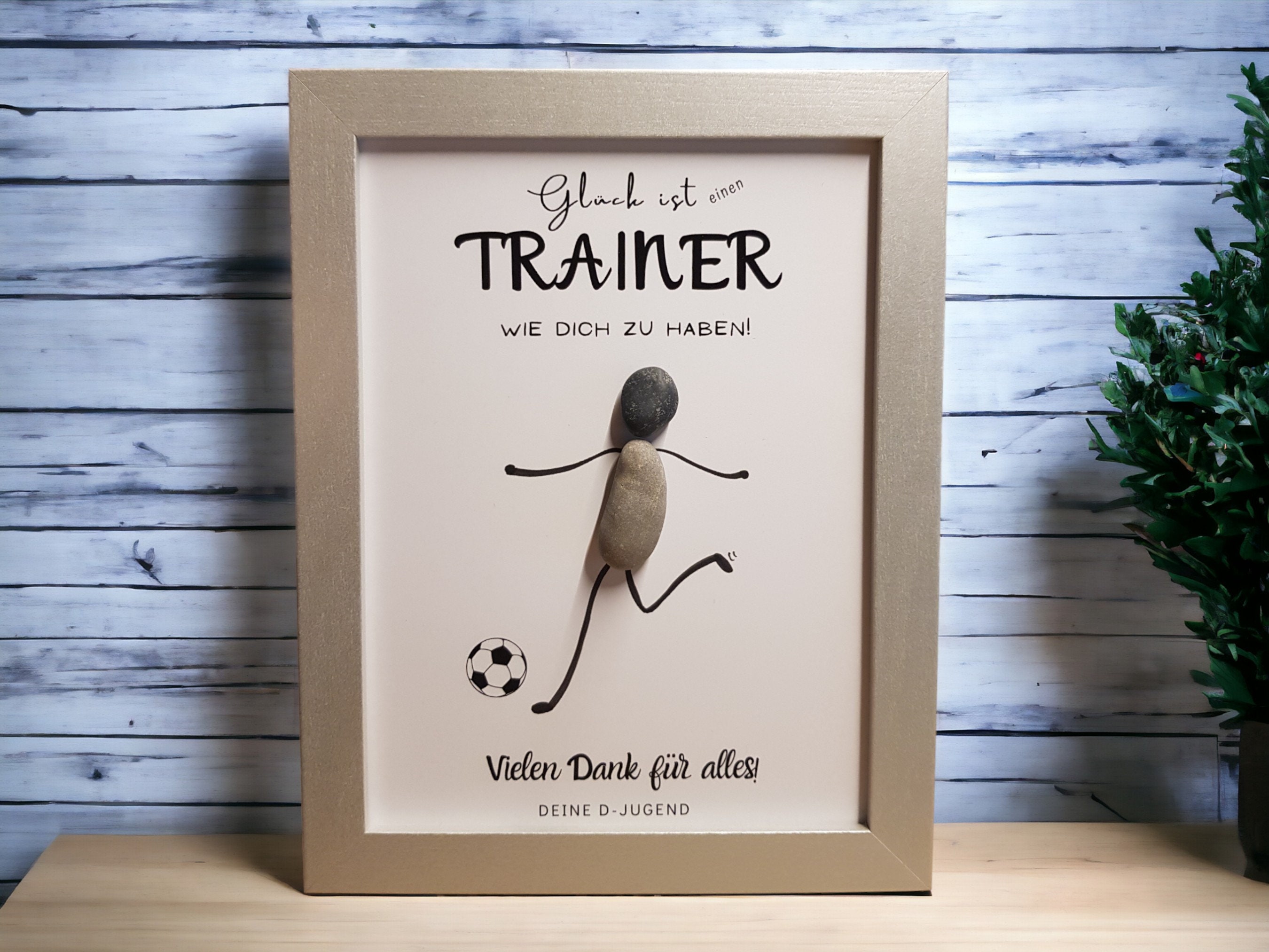 Dankeskarte Für Fußballtrainer – Gravierte Metallkarte, 8,5 X 5,4 Cm, Geschenk Für Trainer