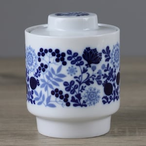 Melitta Form 20 Deko Blütenspiel sugar bowl with lid height approx. 10 cm TOP