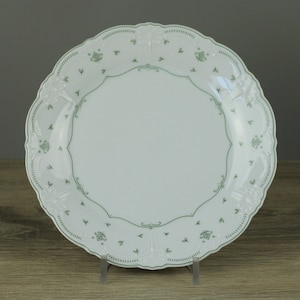 Tirschenreuth Hutschenreuther Baronesse Cecile green bread plate Ø 17.4 cm