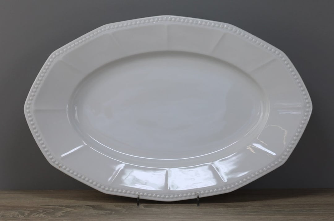 Hutschenreuther Selb „Weimar Weiß" Servierplatte Porzellan