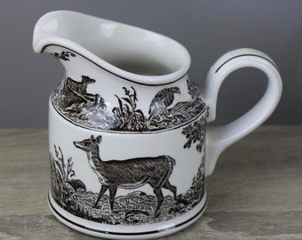 Villeroy & Boch Anjou Jagdmotiv Milchkännchen Sahnegiesser Höhe ca 9,5 cm
