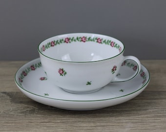 Arzberg Form 1382 Petite Rose kleine Teetasse Tasse + Untertasse Unterteller TOP