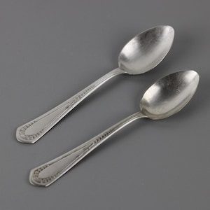 WMF Röschenmuster 2x Teelöffel Kaffeelöffel Löffel ca. 13,7 cm