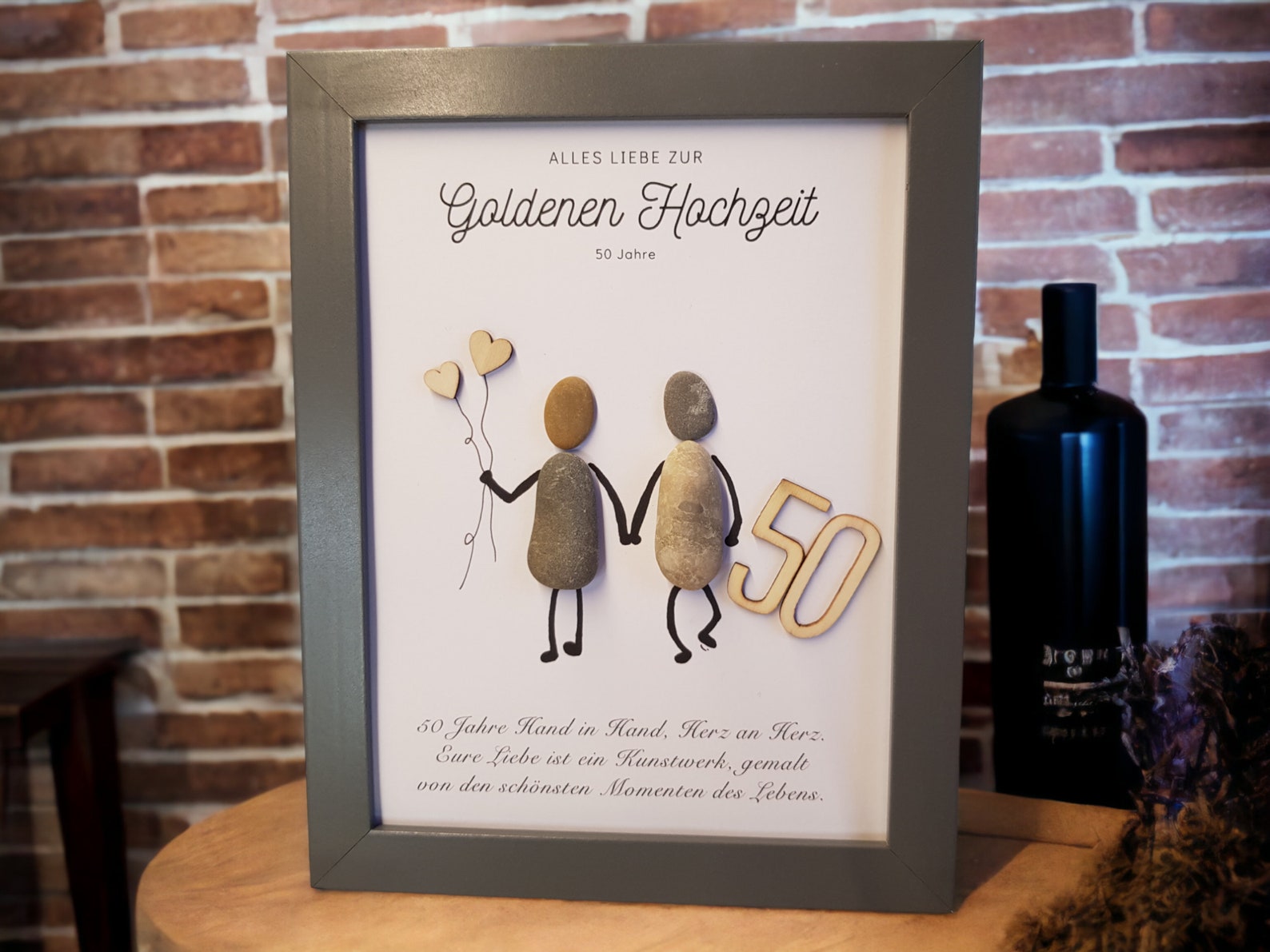 Tolles Geschenk zur Goldenen Hochzeit / 50. Hochzeitstag handgemachtes