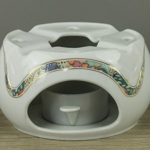 Kaiser Domino Skara teapot warmer 2 parts Rechaud warming plate for pot