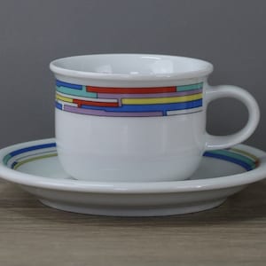 Arzberg Daily Rainbow Kaffeetasse Tasse mit Untertasse Unterteller imagen 1