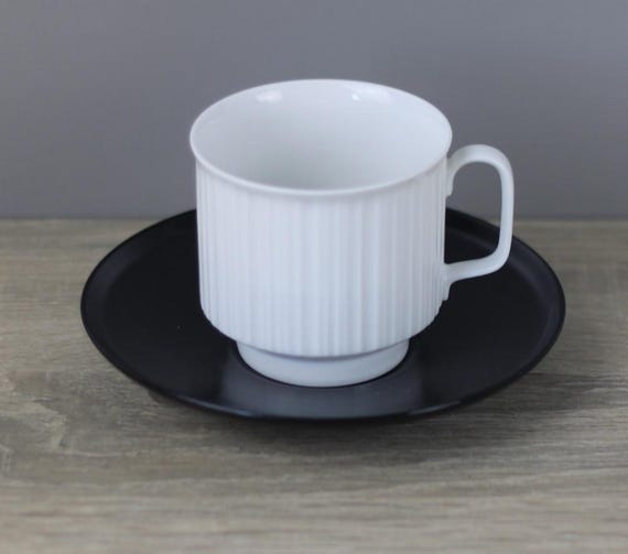 Rosenthal Studio Line Porcelaine Noire Coffee Cup + Saucer Ø 13 Cm