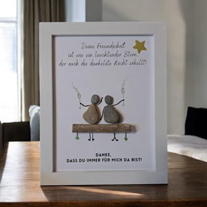 Imagen de piedra Gracias por estar siempre ahí para mí Regalo para mejor amiga / mejor amiga, amistad, abuela, mamá, papá hermana mejores amigas