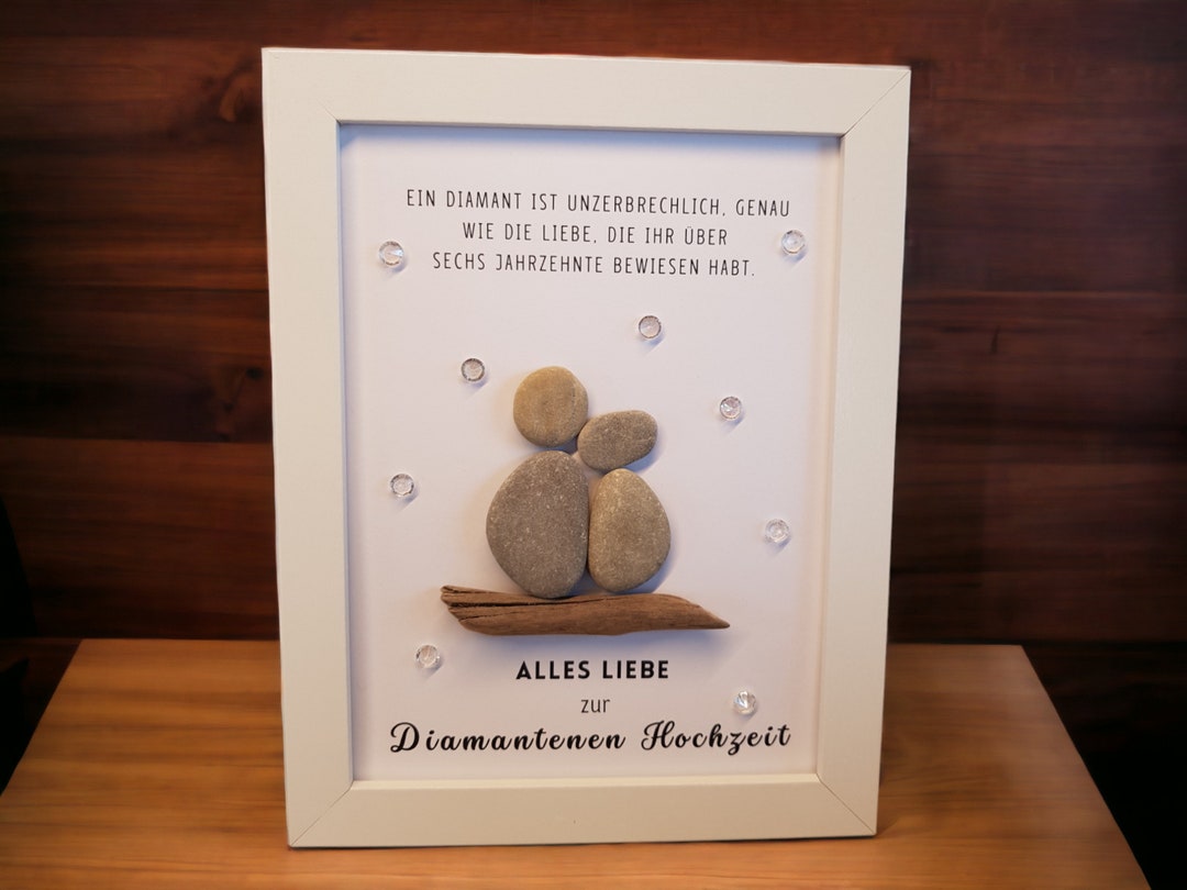 Süsses Geschenk zur Diamantenen Hochzeit / 60. Hochzeitstag