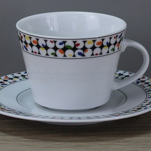 Dessina Confetti Dots Coffee Cup Cup with Saucer Saucer Bottom TOP