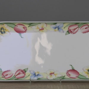 Villeroy & Boch Canari King Cake Plate with Handles approx. 33.3 x 15.2 cm