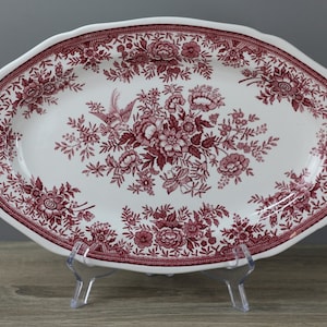 Villeroy & Boch Pheasant Red Serving Plate Sausage Plate Plate approx. 27.5 x 18 cm