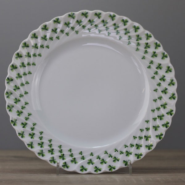 Haviland Limoges Trefle Vert Kleeblatt Kuchenteller Frühstücksteller Teller