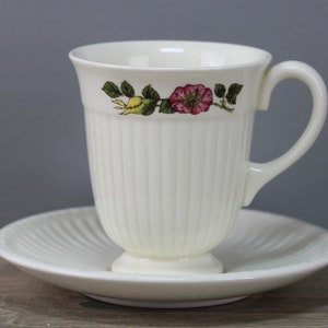 Wedgwood Edme Briar Rose Coffee Cup with Saucer/Saucer Lower Cup