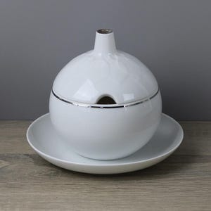 Rosenthal Lotus Secunda Platin Sauciere mit Deckel Björn Wiinblad