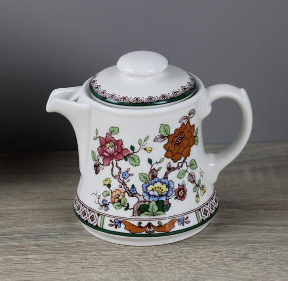 Eschenbach Ceranova Asiatische Blüte kleine Kaffeekanne Kanne Portionskanne 11cm
