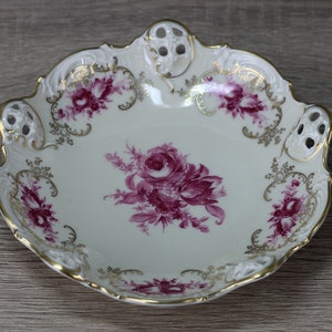 Rosenthal dessert bowl, bowl, ornamental bowl, openwork bowl, Moliere Ø approx. 15.5