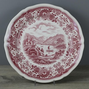 Villeroy & Boch Burgenland rot Faience Speiseteller Teller Ø ca. 25 cm