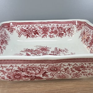 Villeroy & Boch Pheasant Red Bowl square approx. 21.8 cm Height approx. 5.7 cm