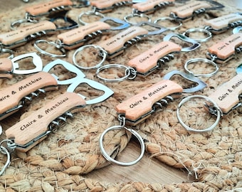 Décapsuleur/Tire-bouchon porte clef personnalisé/Cadeau personnalisé