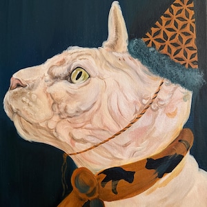 Hairless Cat Painting, Hairless Cat Gift, Hairless Cat Art, Sphynx, Sphynx Cat, Sphinx, Sphinx Art, Cat Art, Gift for Cat Lovers, Cat Gift