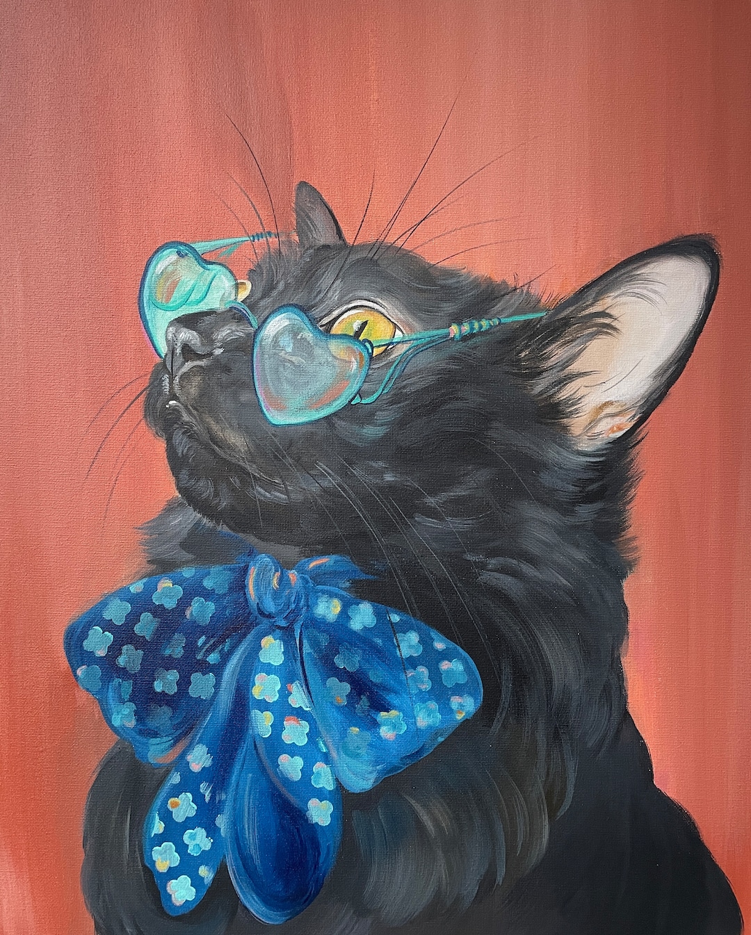 猫の絵画 メガネをかけた白猫 アートパネル il_1080xN.5709850889_l1ao.jpg