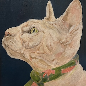 Hairless Cat Print, Hairless Cat Gift, Hairless Cat Art, Sphynx, Sphynx Cat, Sphinx, Sphinx Art, Cat Art, Gift for Cat Lovers, Cat Gift