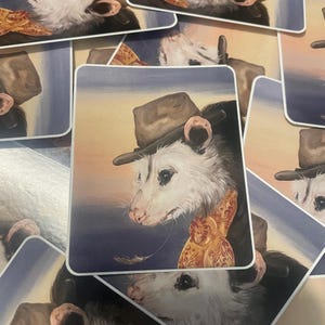 Cowboy Possum, Possum Sticker, Possum Art, Stickers, Laptop Stickers, Stickers for Hydroflask, Funny Stickers, Funny Gifts, Cowboy Sticker