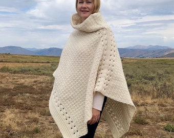 Sunday's Poncho Easy Crochet Pattern