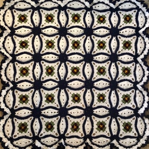 Double Wedding Ring Croquilt Digital Crochet Pattern