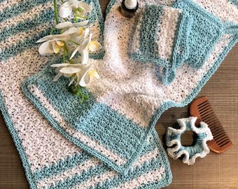 Home Spa Set Crochet Pattern Bundle EASY | self care | Mother's Day | spa day