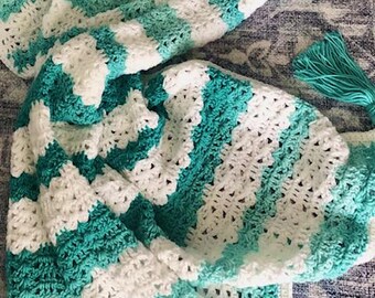 EASY Sea Terrace Throw Crochet Pattern Beginner Level