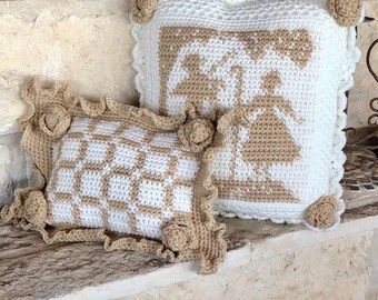 Cameo Romance Pillow Set Crochet Pattern