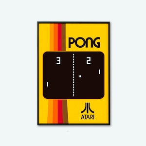 Atari 70s Video Game Screen Printable Art
