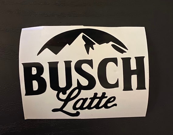Busch Latte  Beer Stickers BUSCHHHHHH 3" x 2.7" 3 