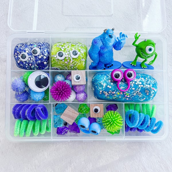 Monsters, Inc. Sensory Dough Kit | Play Dough | Sensory Bin | Sensory Kit | Gift for kids | Playdough | Playdoh | Screen free activity